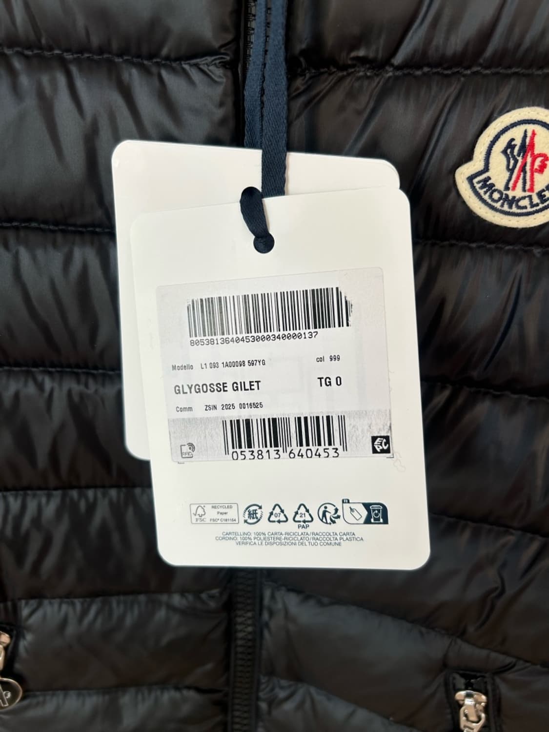 몽클레어 글리코스 패딩조끼 후드 0사이즈 L10931A00098597YG 상품이미지4