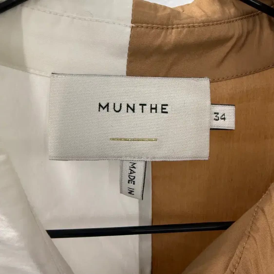 MUNTHE 투톤 셔츠 34사이즈 상품이미지3