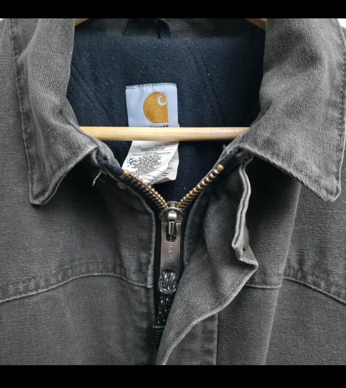 칼하트 브라운 워크 초어 자켓(L, made in USA) 상품이미지6