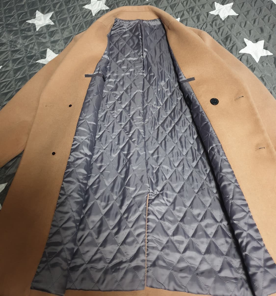 마인드브릿지 안감누빔 울혼방 코트 베이지 (95) 상품이미지3