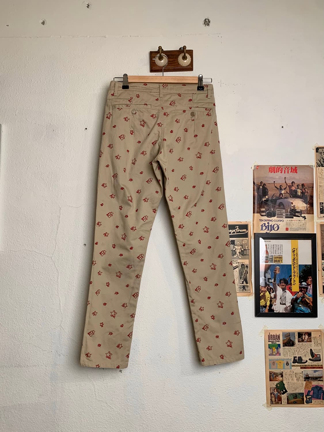 베이프 스타 자수 치노팬츠 상품이미지3