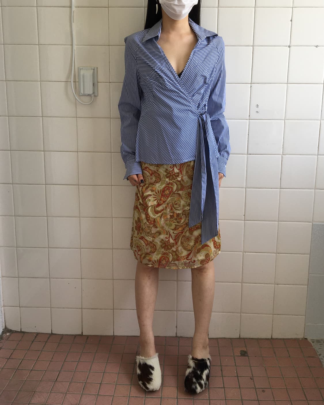 Paisley pattern skirt 상품이미지3