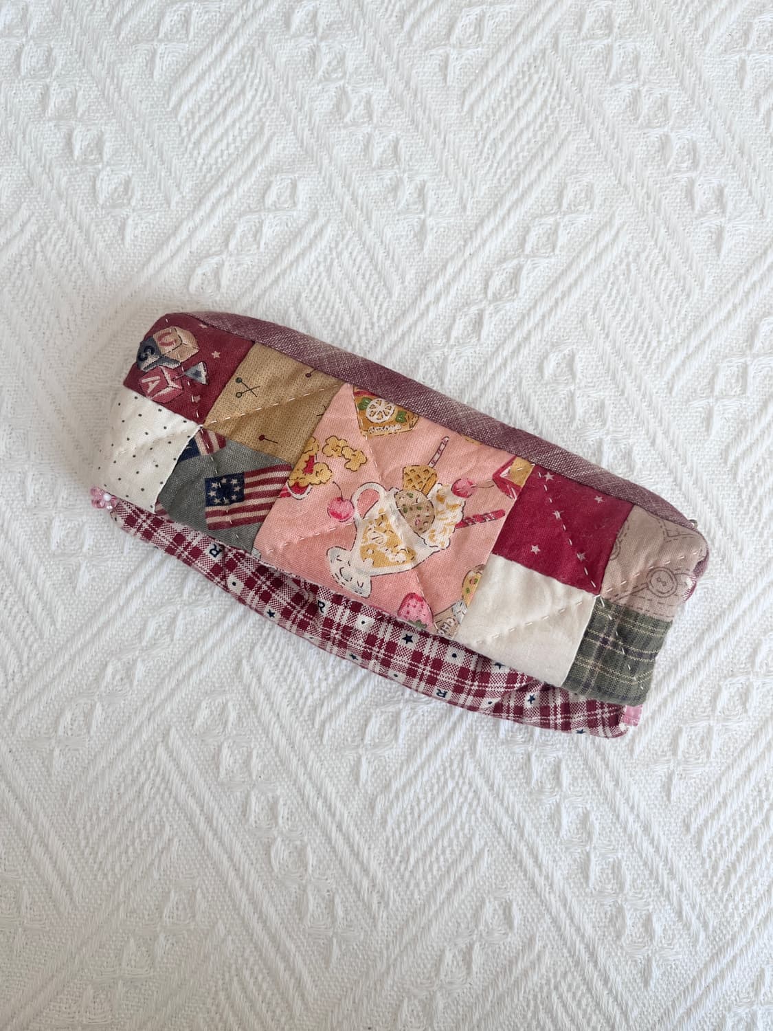퀼트 디저트 패턴 패치워크 파우치  상품이미지1