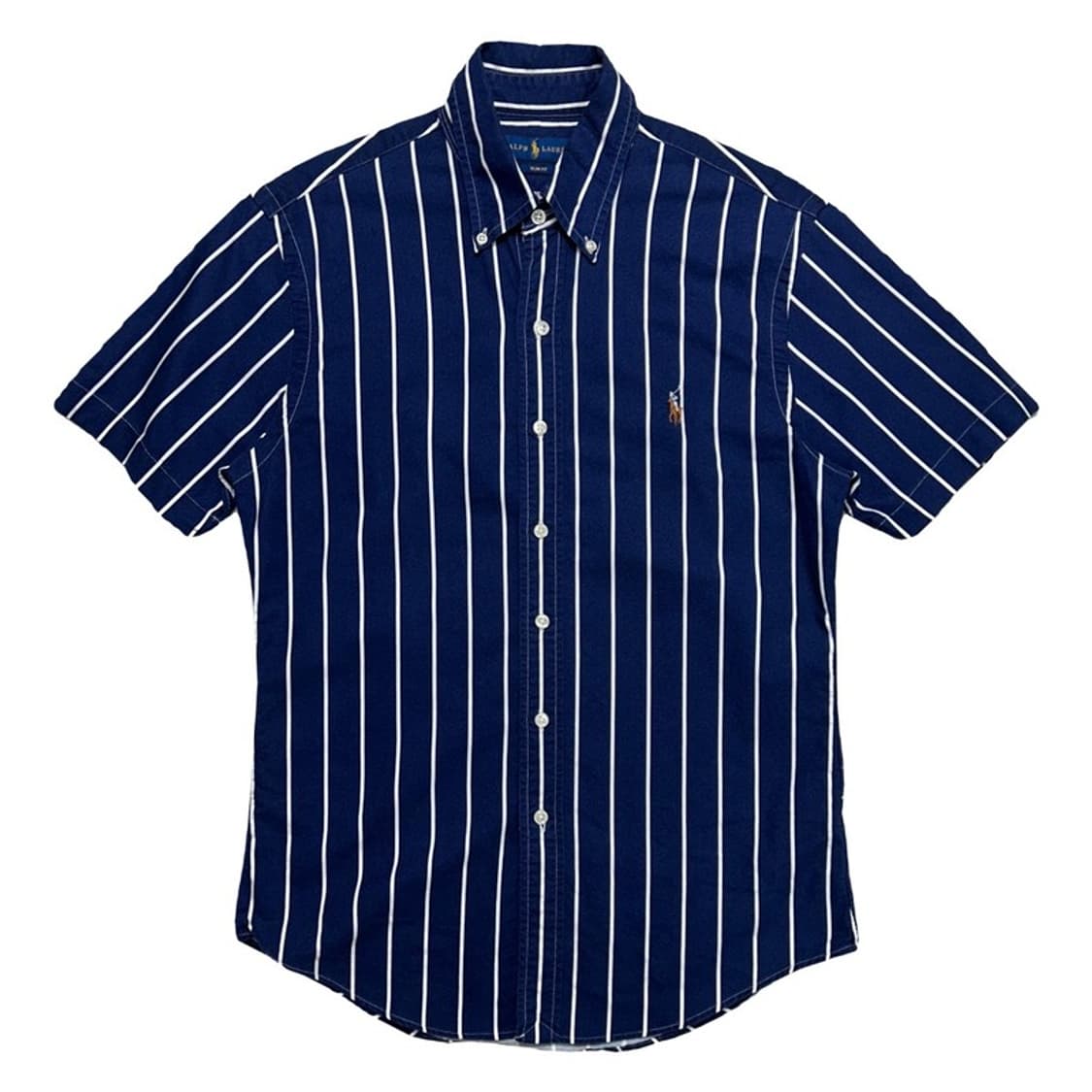 RALPH LAUREN 네이비 스트라이프 블루 셔츠 S 상품이미지1