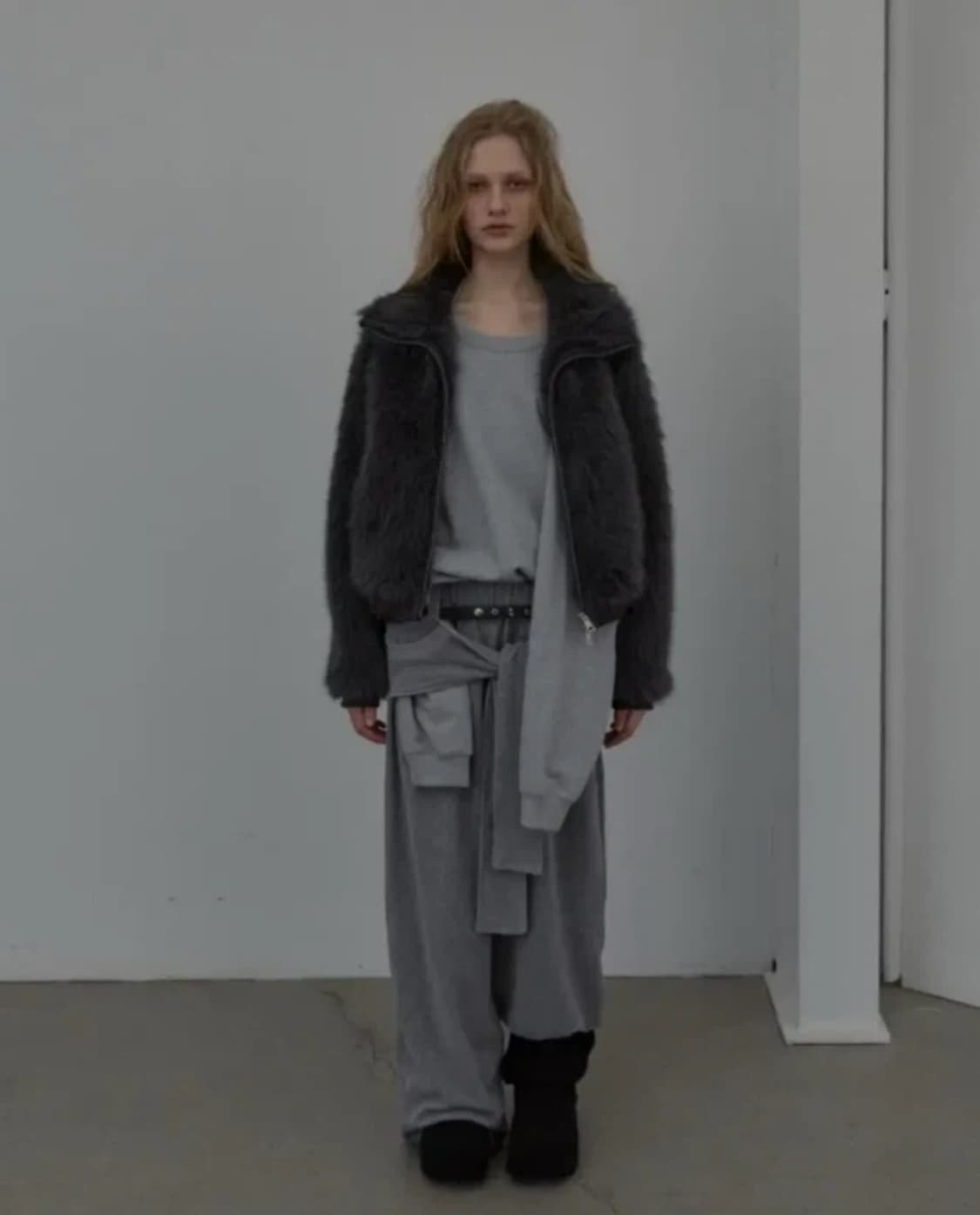 LCDC 퍼자켓 그레이 상품이미지1