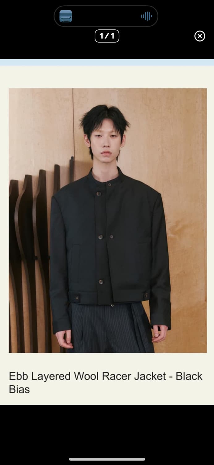 [구매] 웨이비니스 레이서 자켓 차콜 상품이미지1