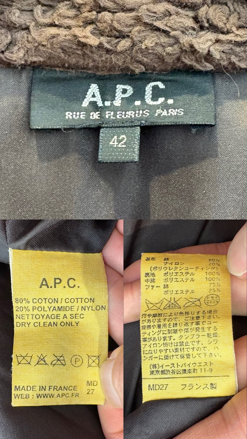 아페쎄 사선 집업 바이커 자켓 상품이미지10