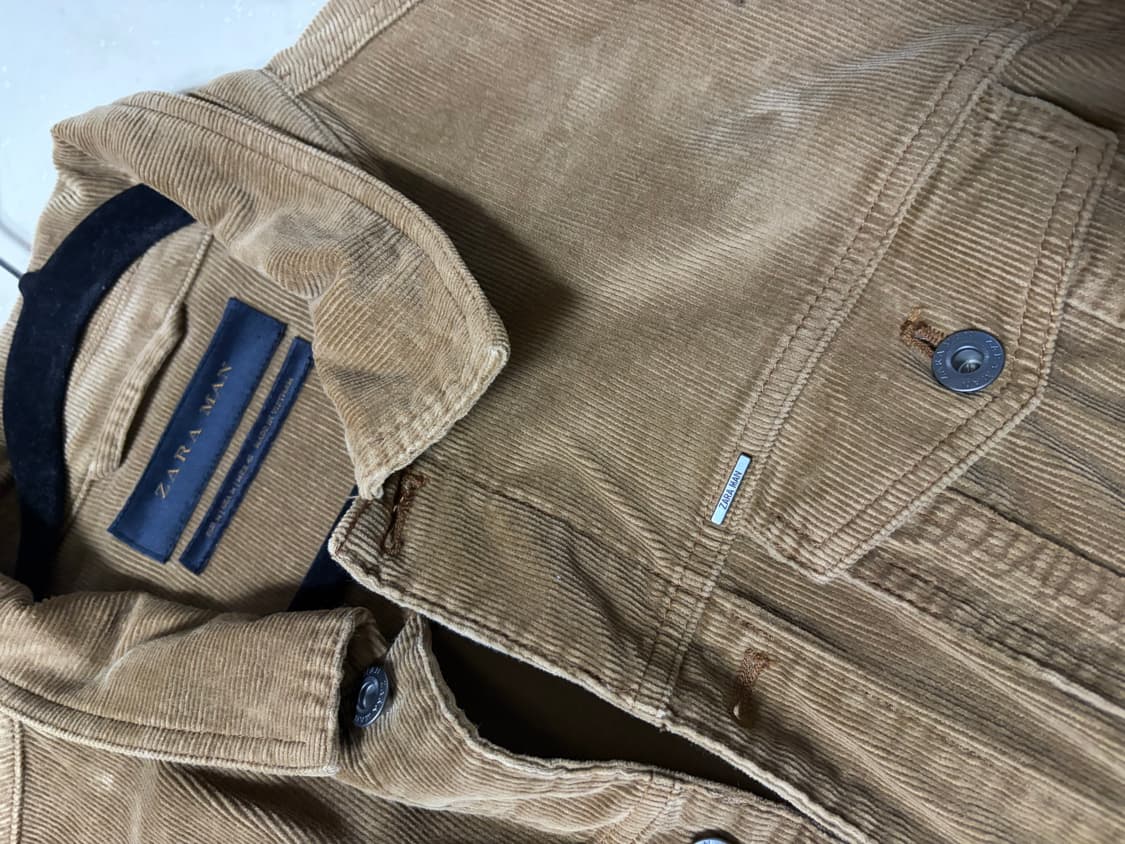 자라 코듀로이 트러커 상품이미지2