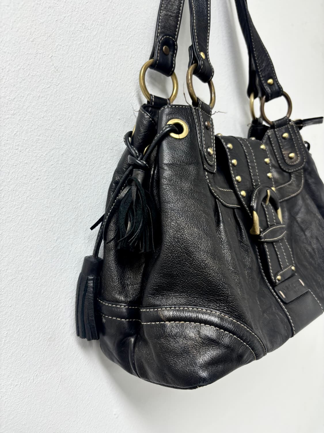 “Renoma” 00’s Pinterest Buckle&Stud Deta 상품이미지5