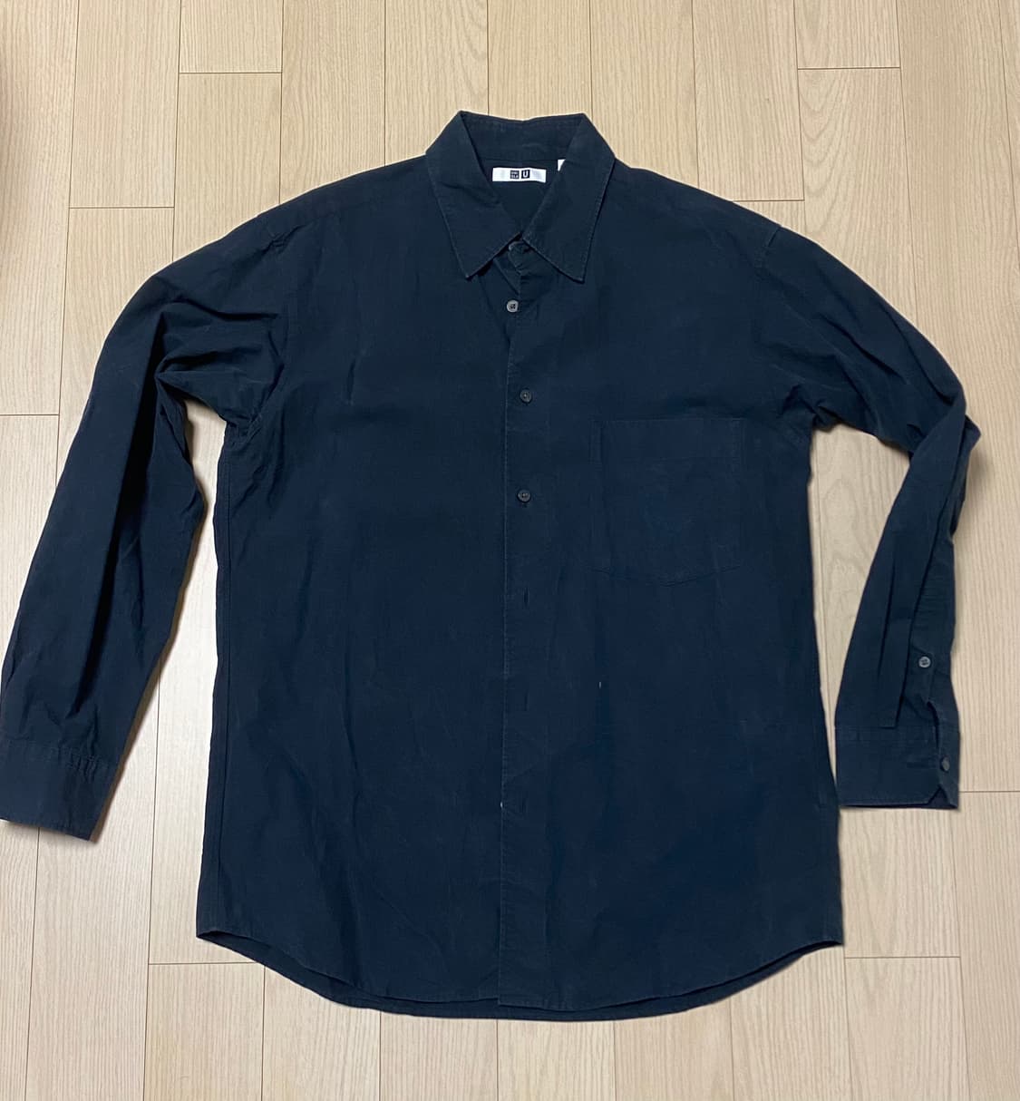 유니클로 U 블랙 셔츠 L 상품이미지1