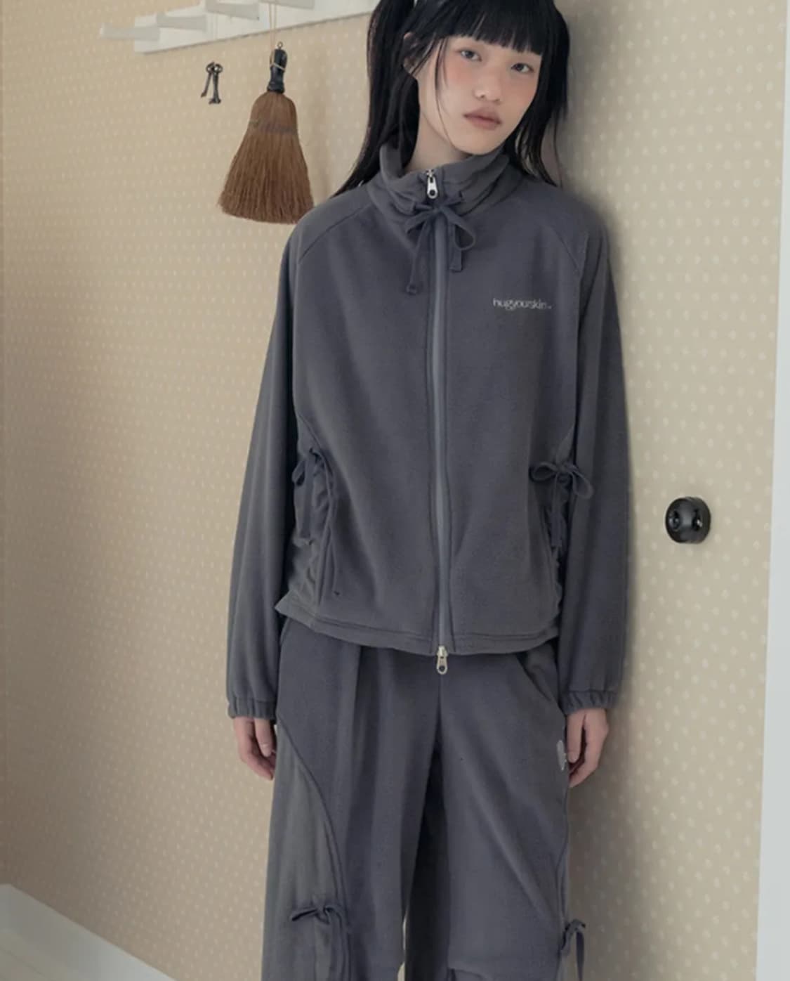 hugyourskin 스트링 플리스 집업 상품이미지3