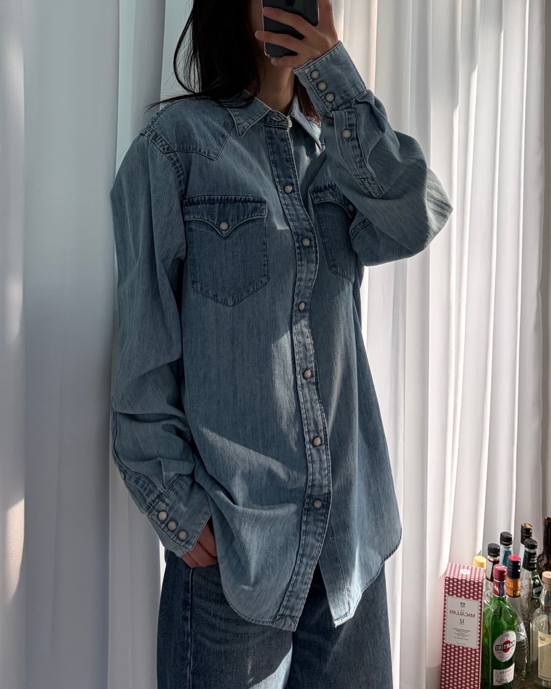 [M]폴로 랄프로렌 웨스턴 데님 워크 셔츠 상품이미지4