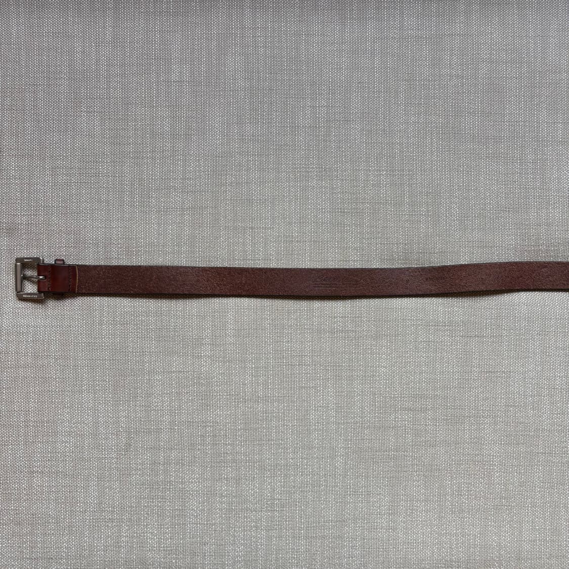 (31) 90s USA 에디바우어 브라운 레더 솔리드 브라스 버클 벨트 상품이미지7