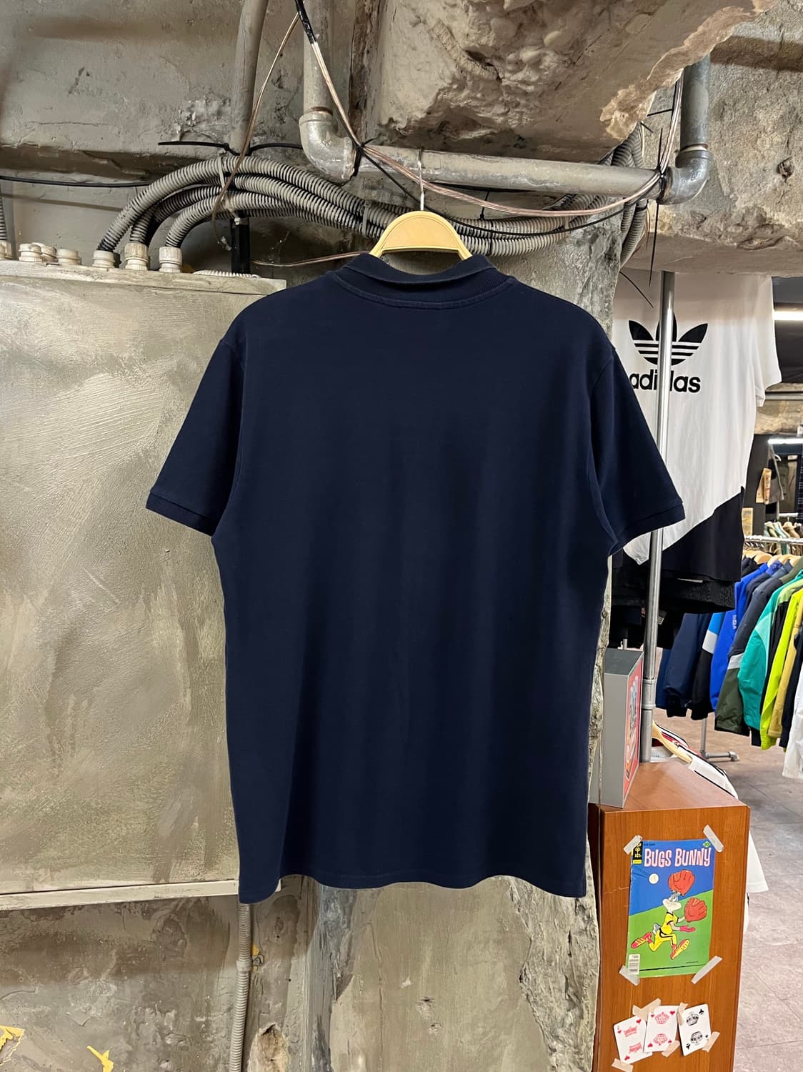 메종키츠네 반팔 카라티 네이비 L #csz2744 상품이미지2