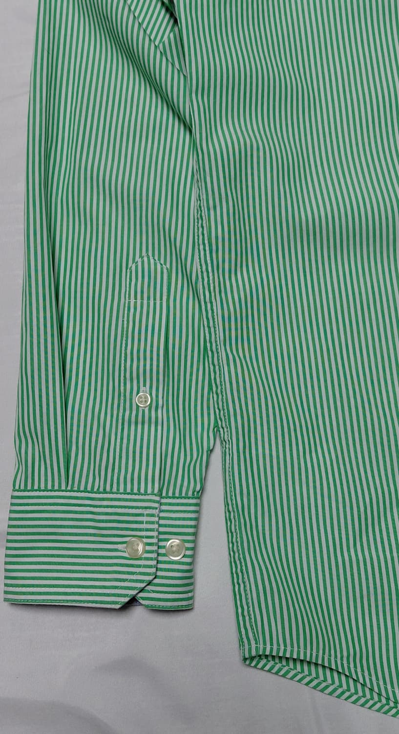 [상태최상] CHAPS 정품 그린 스트라이프 셔츠 (M~L) 무료배송 상품이미지10