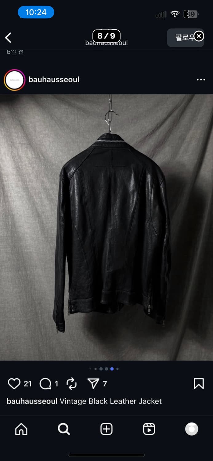 빈티지 레더 자켓 상품이미지5