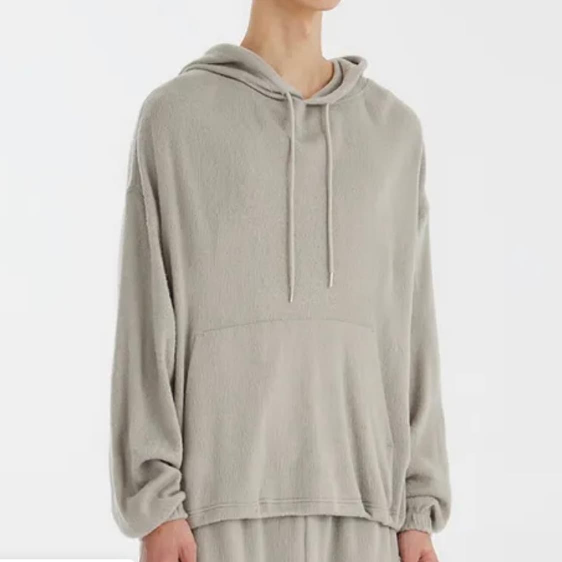 [M]유스 오버사이즈 후드 스웻셔츠 세이지그린 상품이미지1