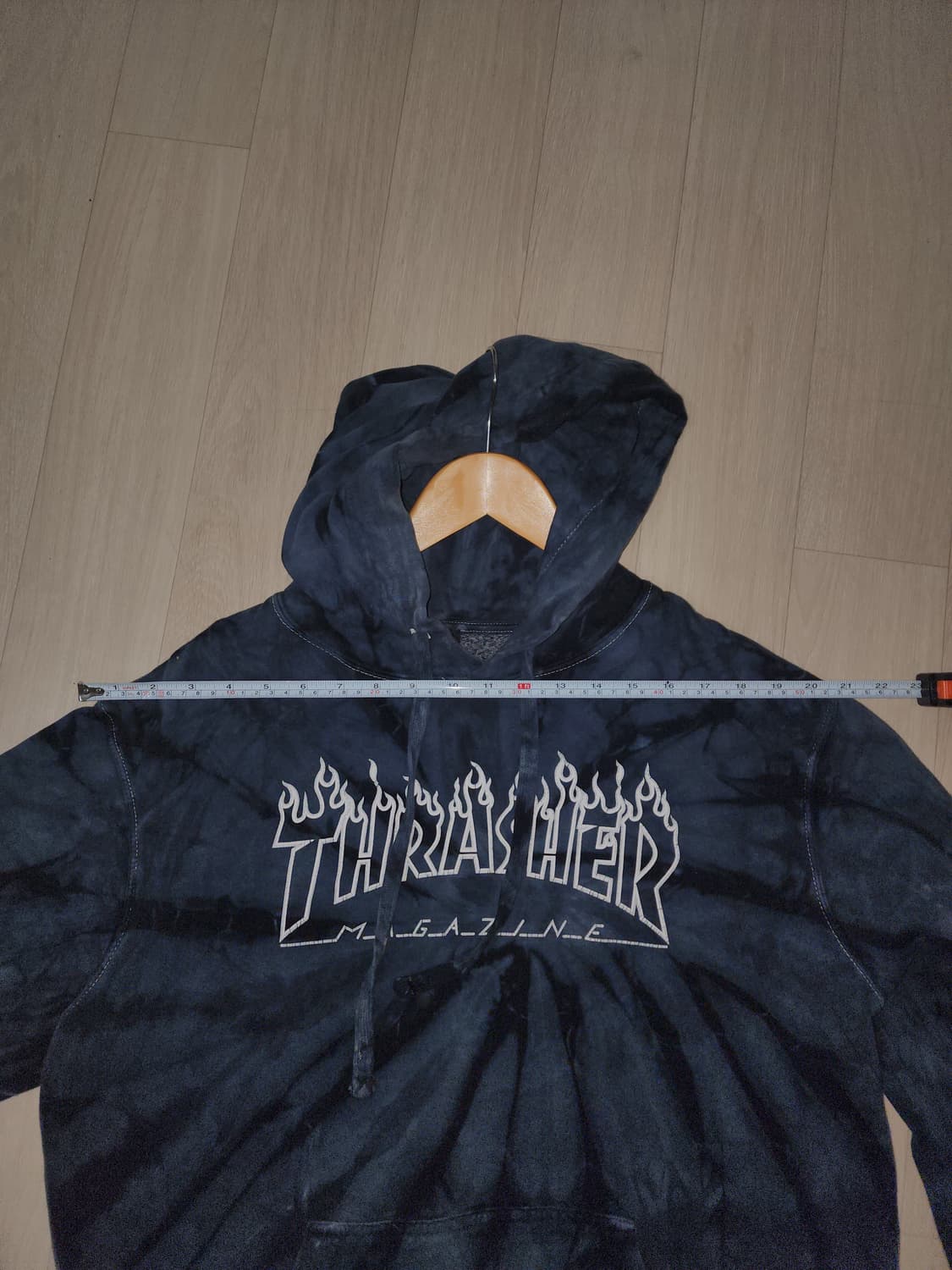 thrasher indigo navy tie die hoodie 상품이미지6