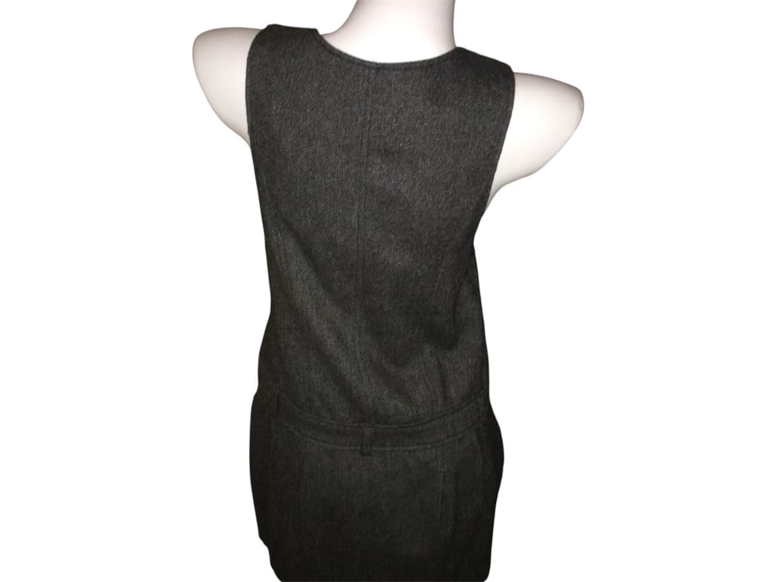 더블 버튼 울 점퍼 스커트 원피스 상품이미지4