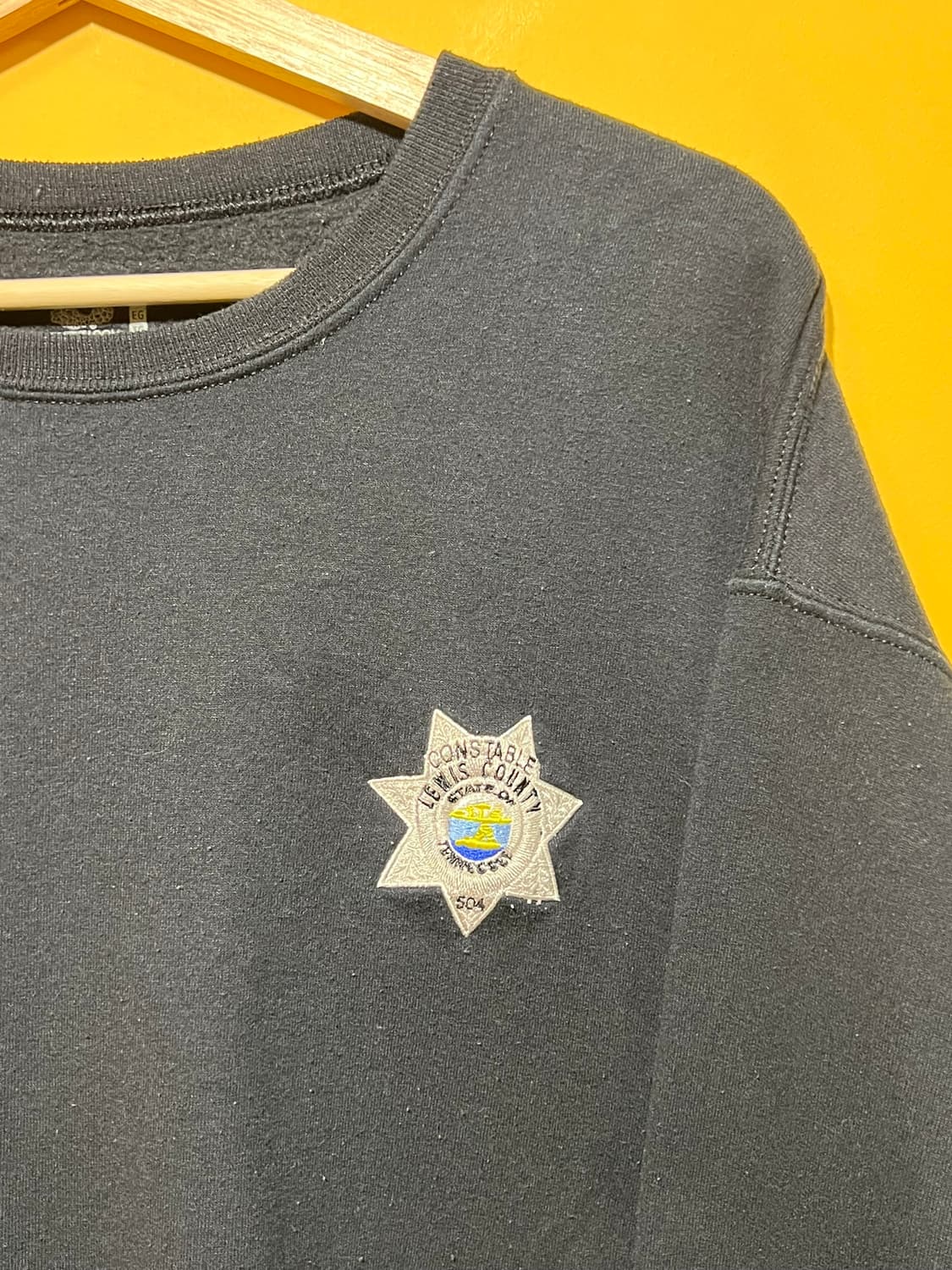 10s [XL] 프룻오브더룸 드롭숄더 셰리프 빈티지 맨투맨 상품이미지2