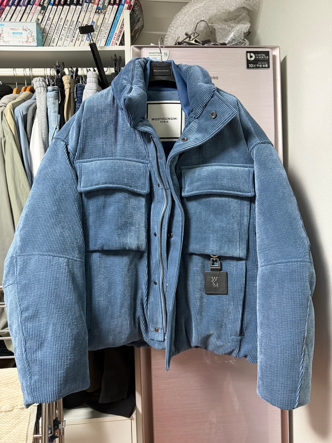 우영미 코듀로이 패딩 48사이즈 상품이미지1