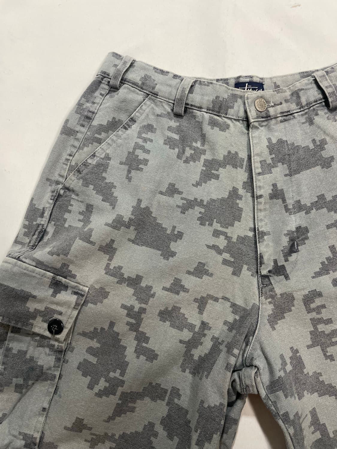 90’s USA made 올드 스투시 카모 카고 쇼츠 상품이미지4