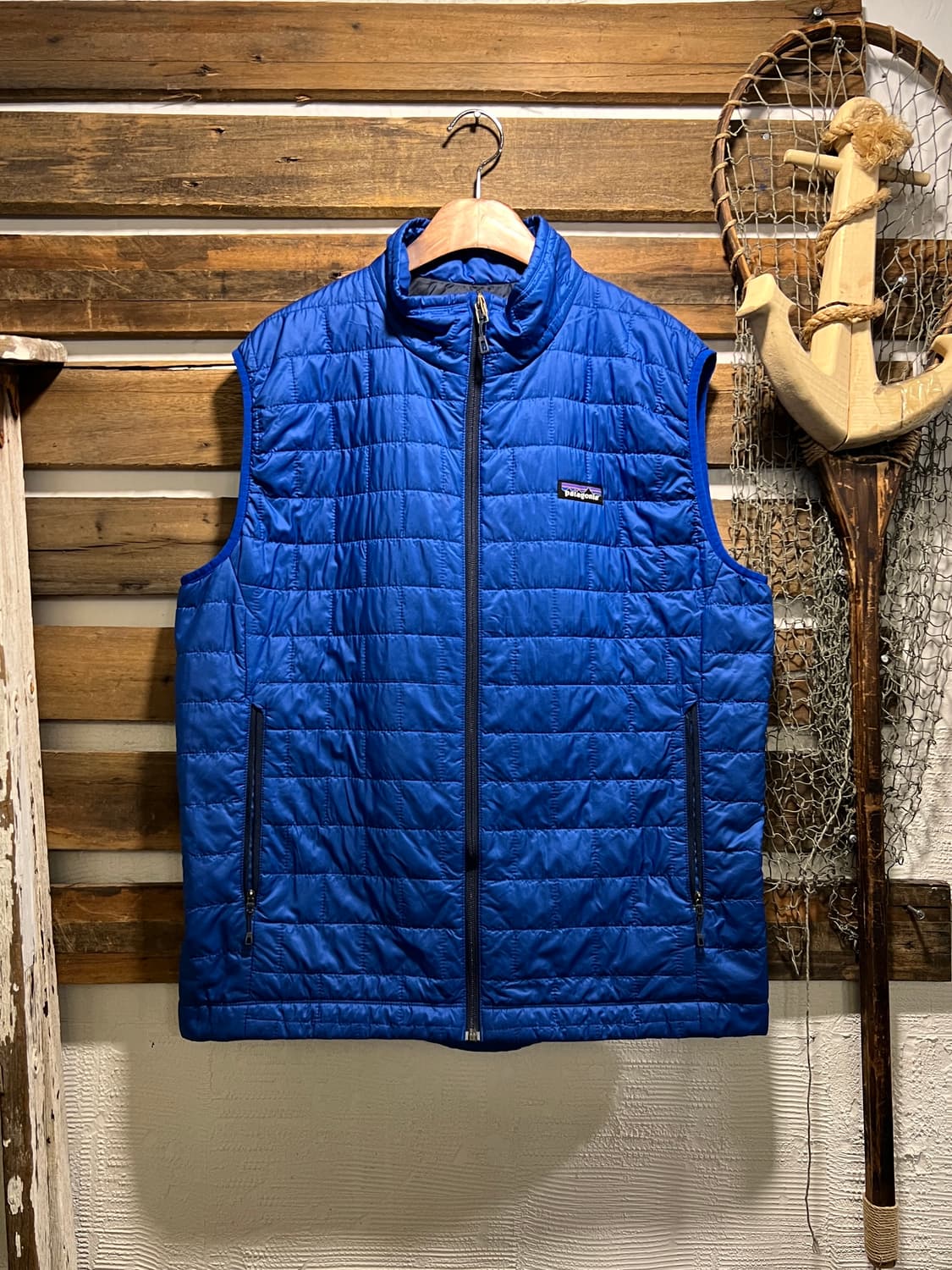 [L]파타고니아 마이크로퍼프 블루 경량 패딩 베스트 상품이미지1