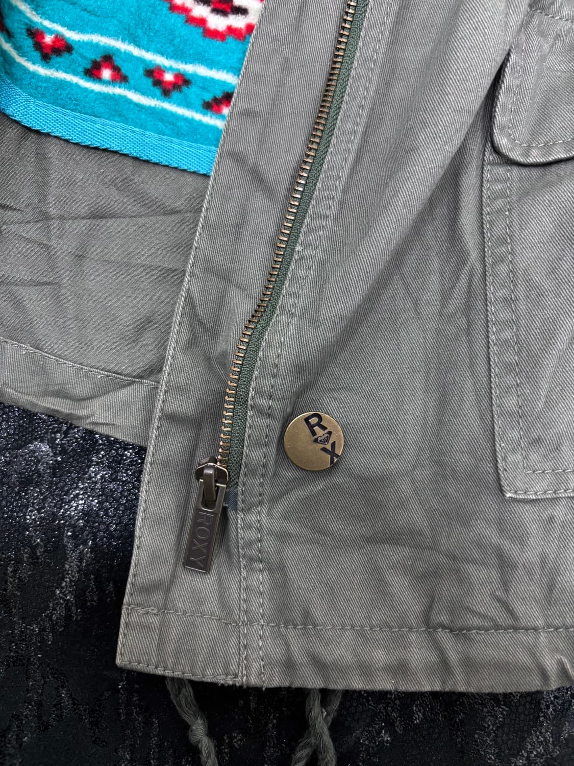 “ROXY”Y2K Grunge Fur Field Jacket 상품이미지9