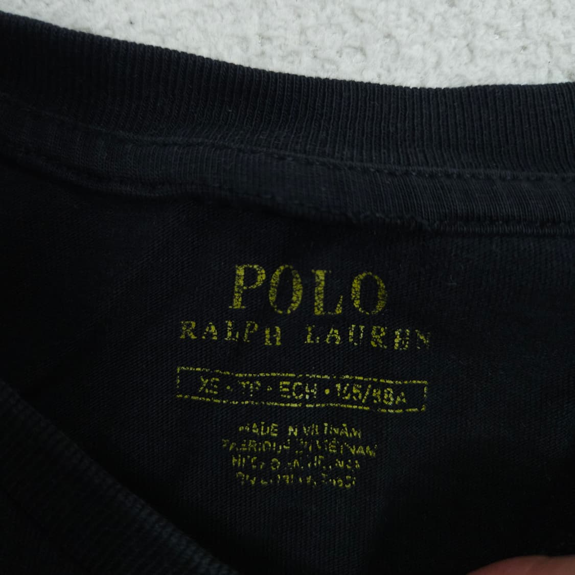 폴로 랄프 로렌 롱슬리브 XS 블랙 상품이미지4