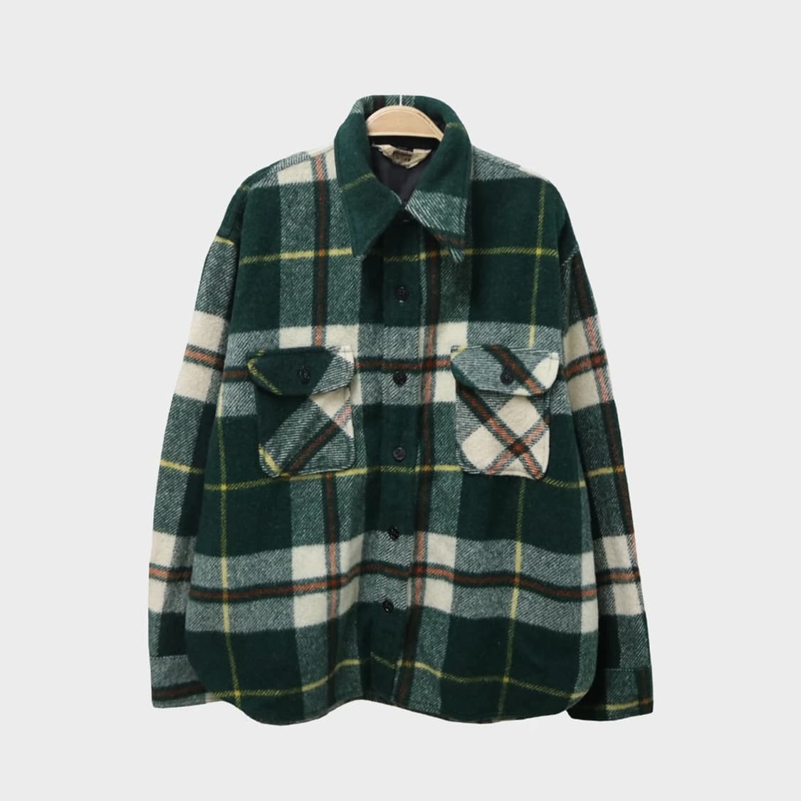 70'S MONTGOMERY WARD 울 체크 셔츠 62143 상품이미지1