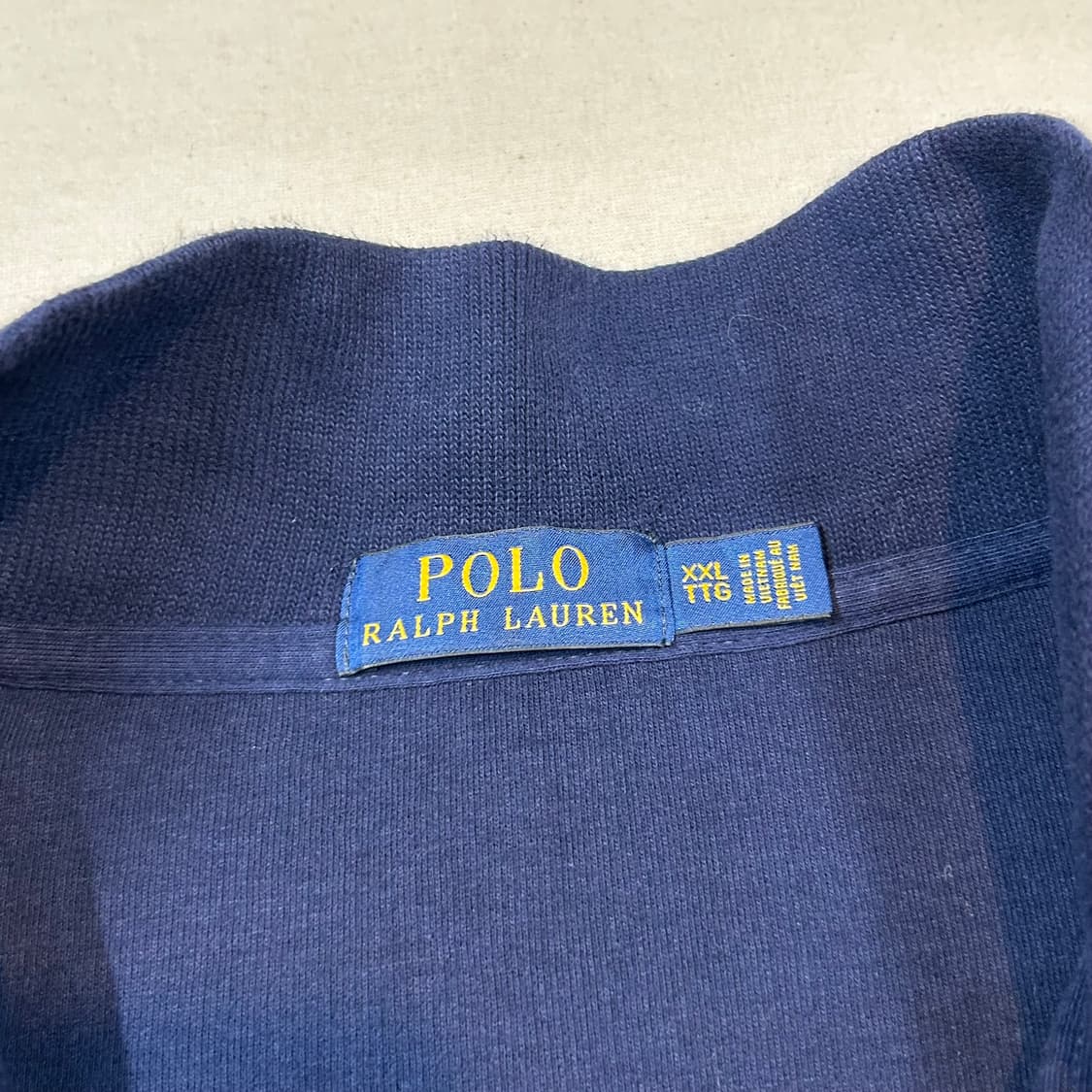 XXL) 폴로 랄프로렌 네이비 반집업 풀오버 코튼 니트 상품이미지7
