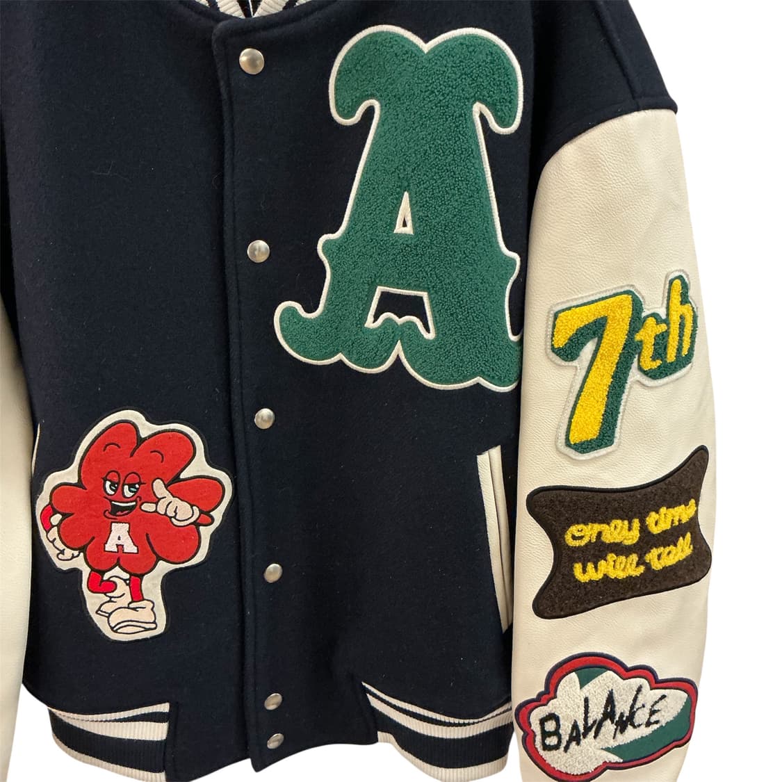 에이카 화이트 7TH 바시티자켓 상품이미지3