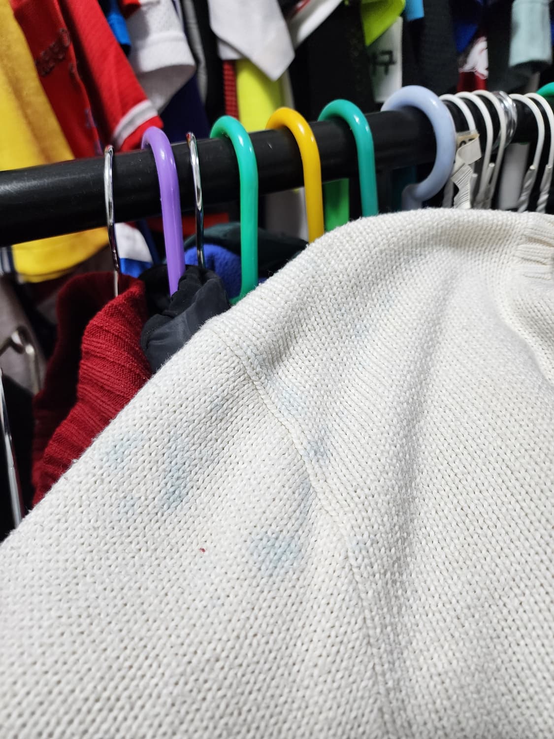 폴로 랄프로렌 90s 화이트 니트 스웨터 상품이미지6