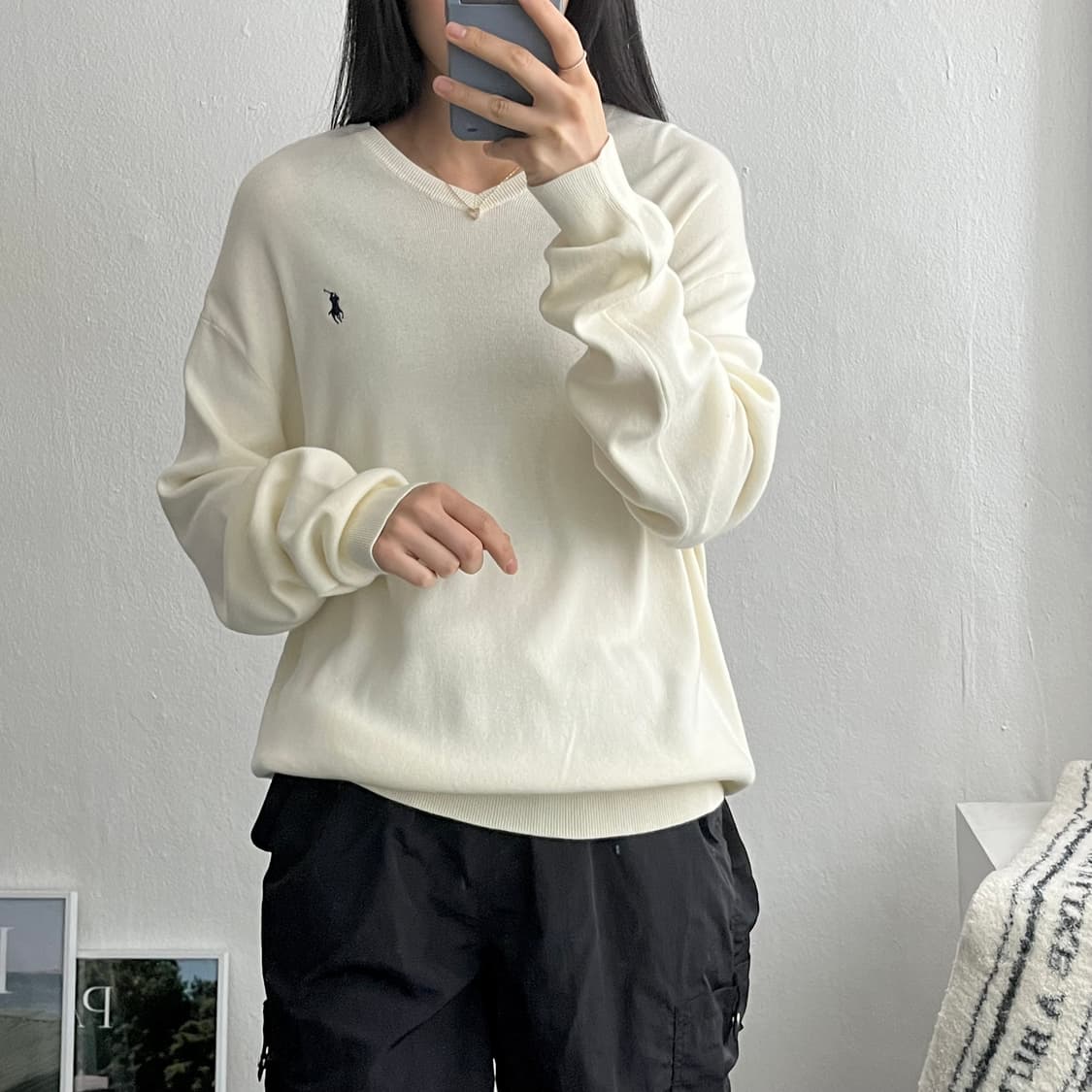 L ) 폴로니트 피마코튼니트 A0814 상품이미지1