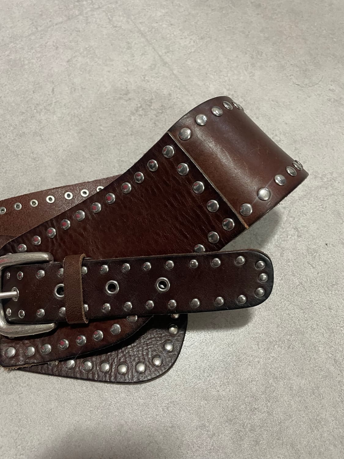 자라 빈티지 스타일 스터드 와이드 벨트 상품이미지6
