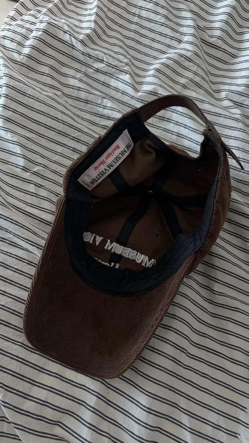 더뮤지엄비지터 코듀로이 볼캡 브라운 상품이미지2