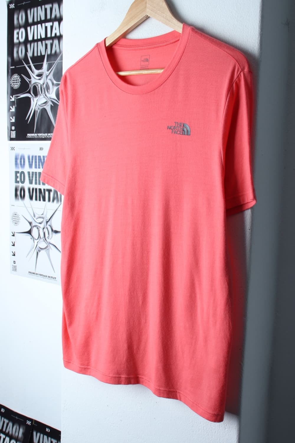 (M-XL) 노스페이스 반팔 티셔츠 오버핏 기능성 핑크-199935 상품이미지1