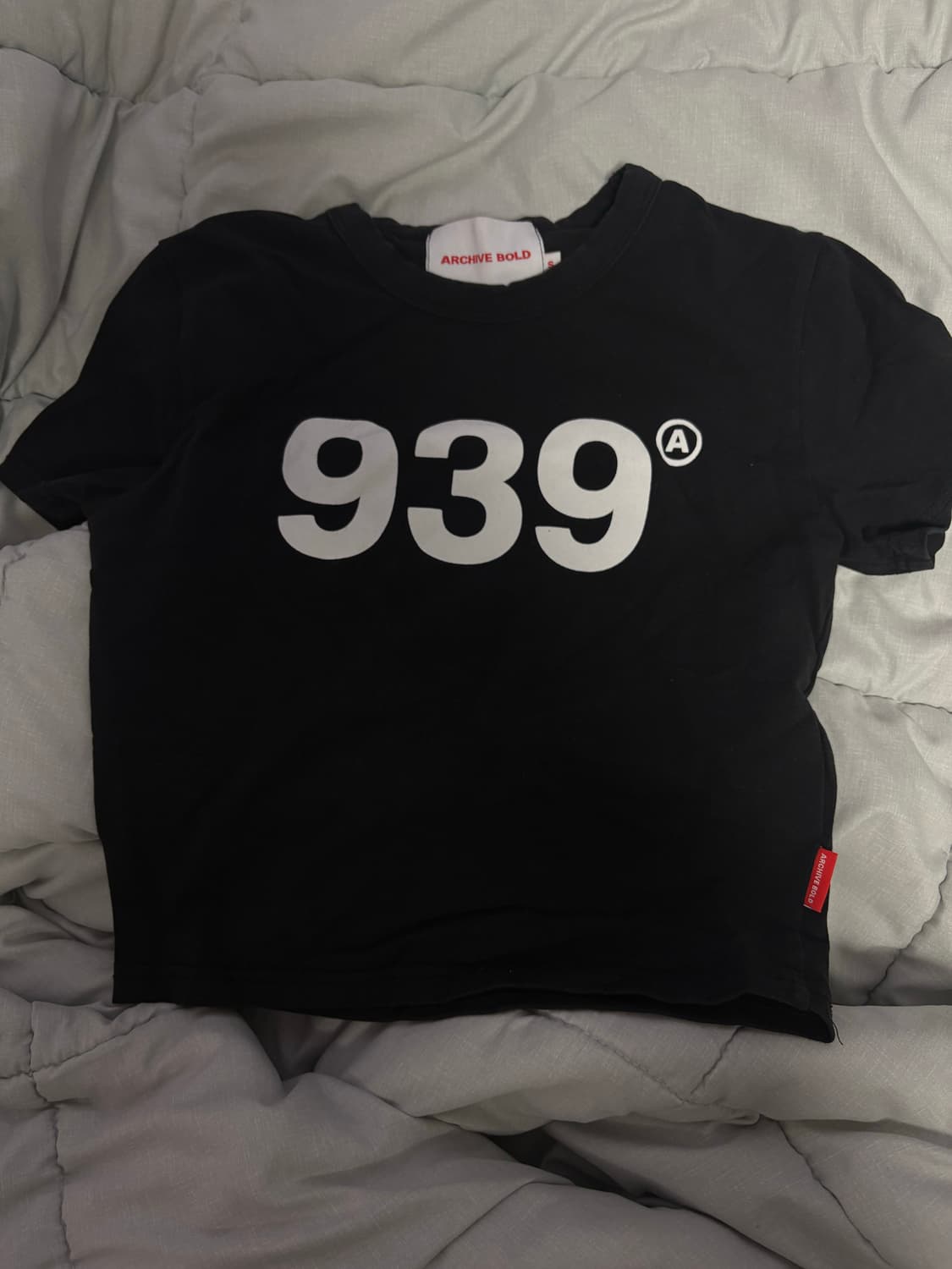 939 LOGO CROP TOP (BLACK) 상품이미지2