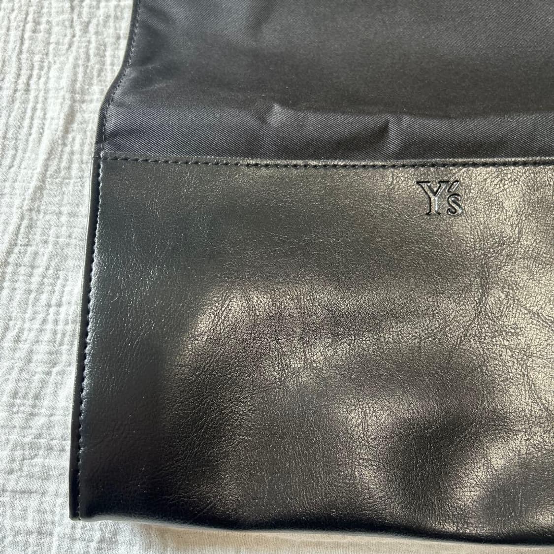 Y's Leather Panel Nylon Tote Bag 상품이미지3