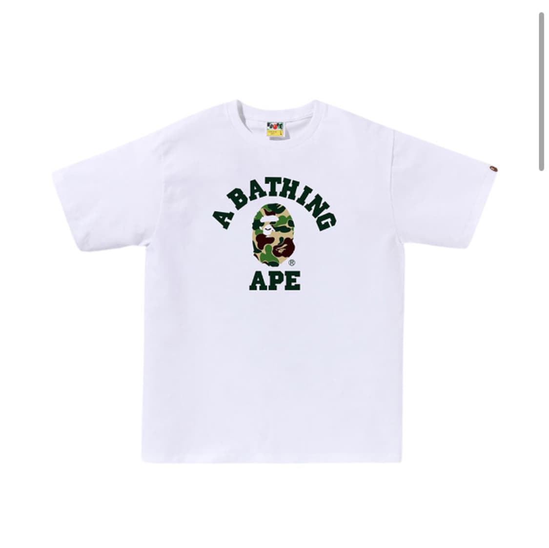 베이프 ABC 카모 컬리지 티셔츠 상품이미지1