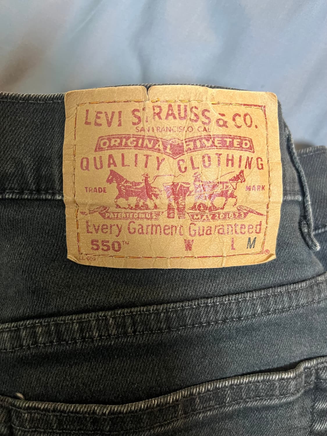 빈티지 리바이스 550 흑청데님팬츠 상품이미지2
