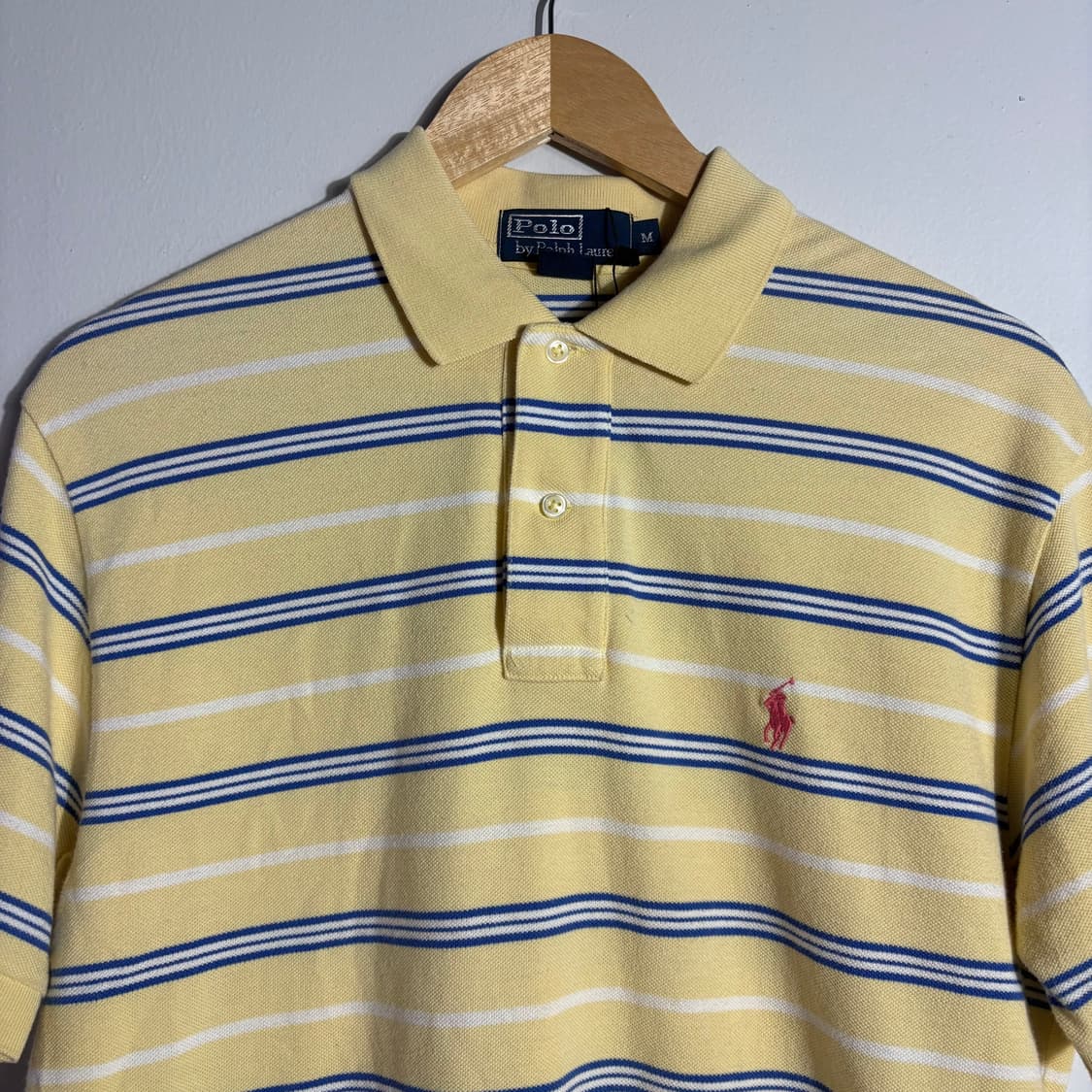 폴로랄프로렌 옐로우 스트라이프 반팔 카라티 (무료배송) 상품이미지2