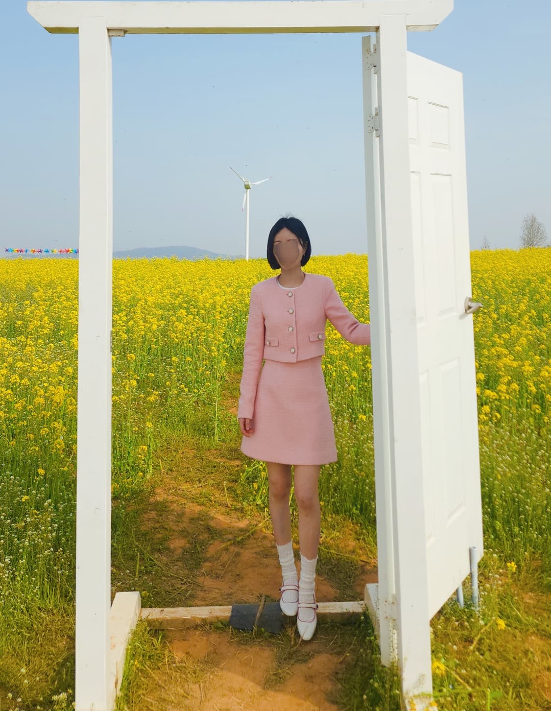 (S)이바나헬싱키 크롭 트위드 셋업 상품이미지2