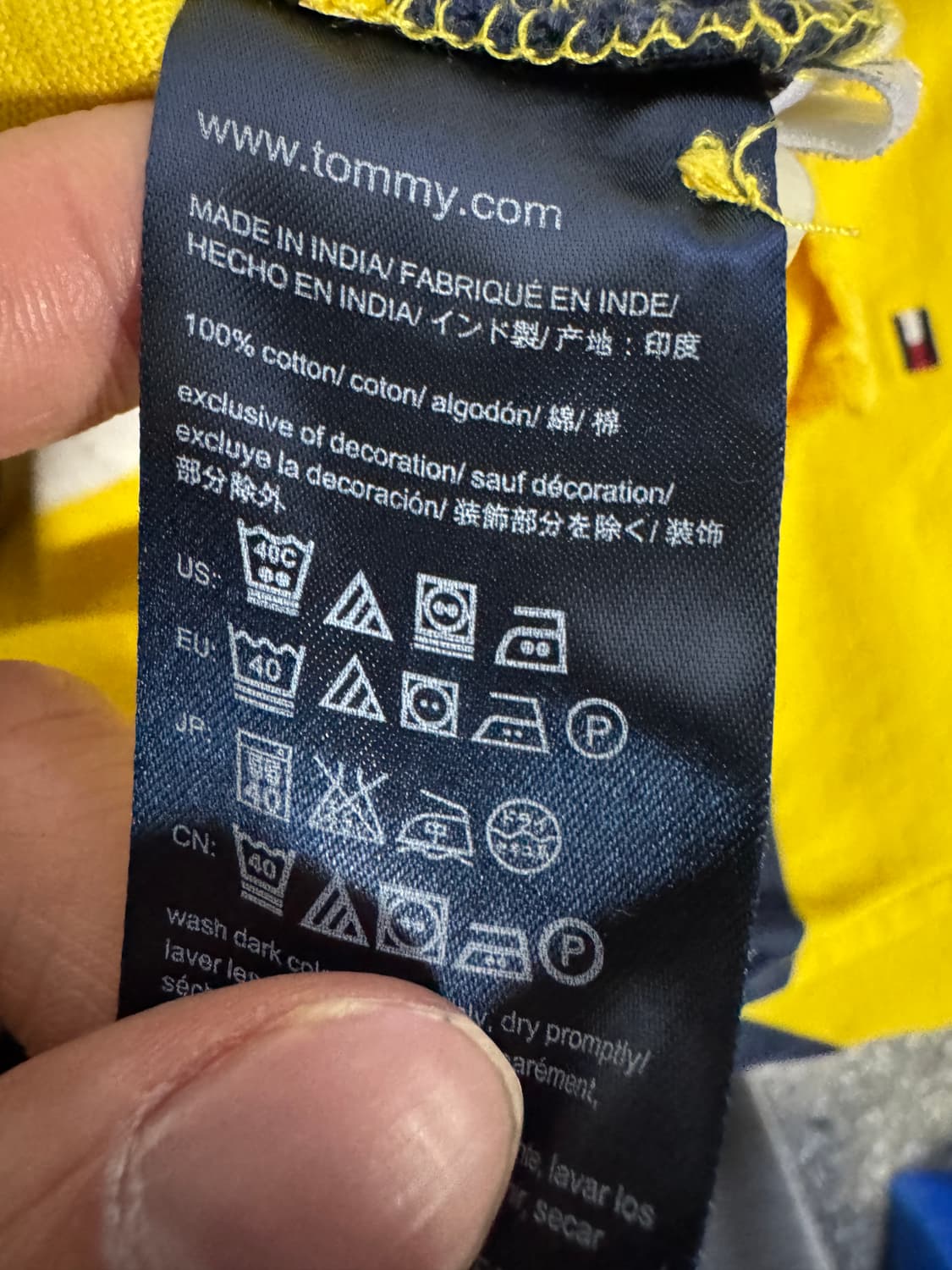 타미힐피거 귀여운 스트라이프 폴로 pk 반팔 카라티 M 상품이미지5