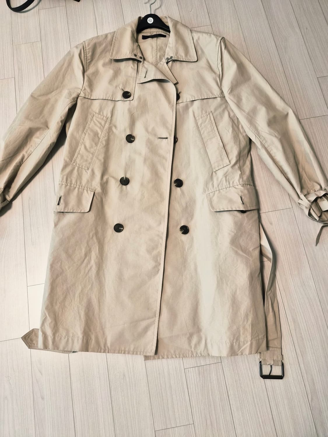 정품 DKNY 더블 버튼 트렌치코트 (베이지/상태최상) 상품이미지5