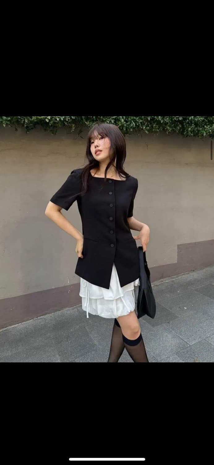 잇미샤 스퀘어넥 슬림핏 자켓 66 상품이미지3