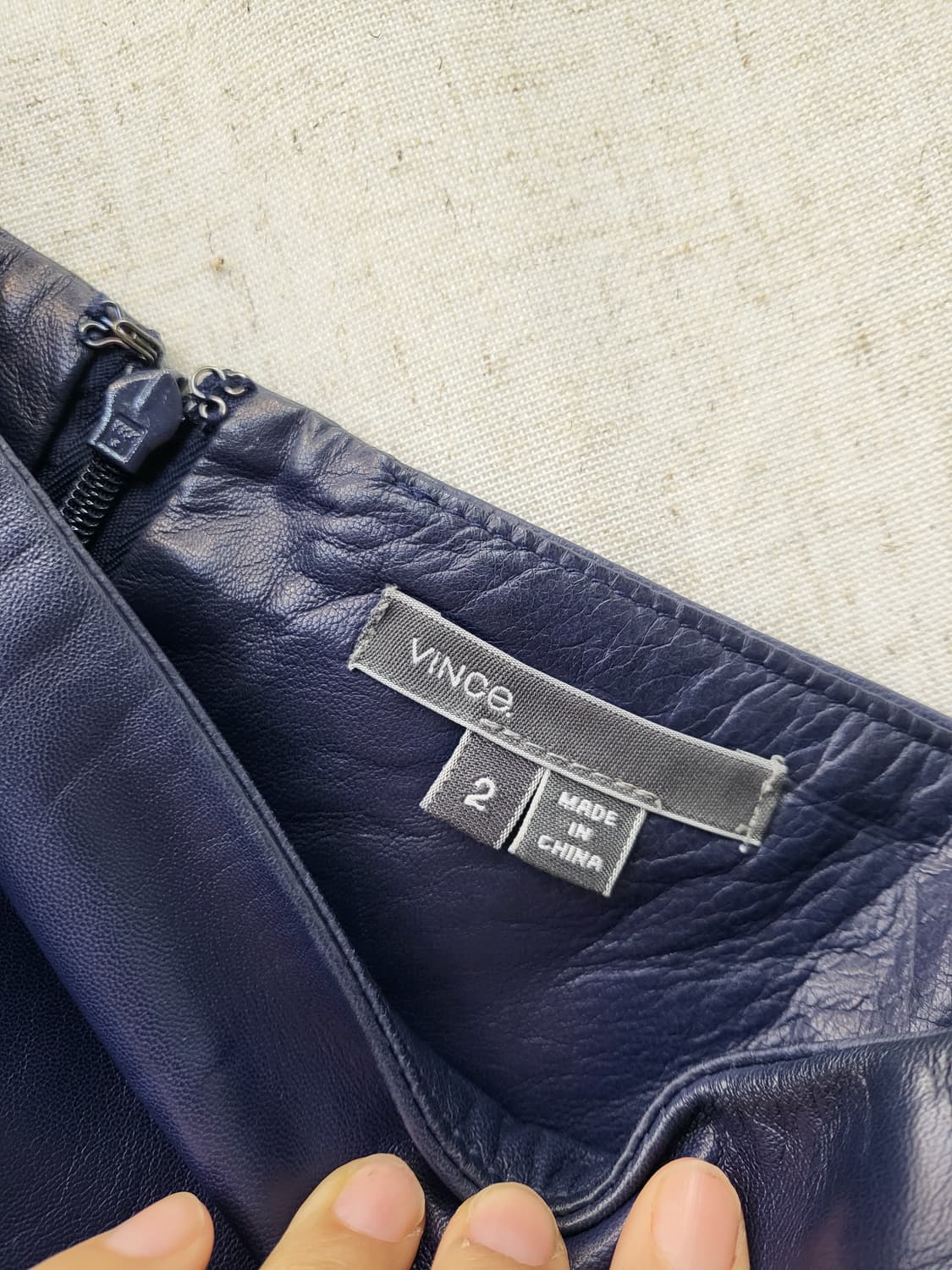 빈스 양가죽 스커트 상품이미지3