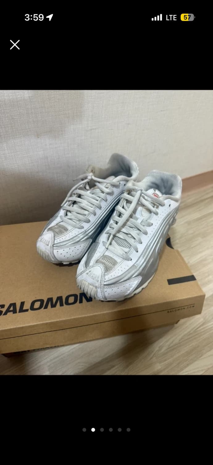 나이키 샥스 R4 화이트 메탈릭 실버 상품이미지2