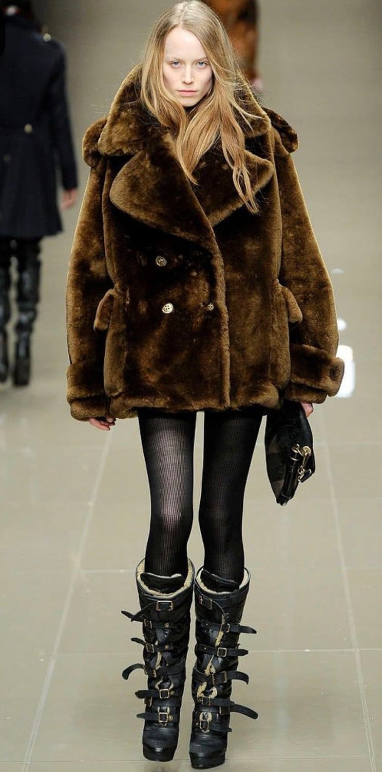 Burberry prorsum 버버리 프로섬 부츠힐 양털 시어링 풀박 상품이미지3