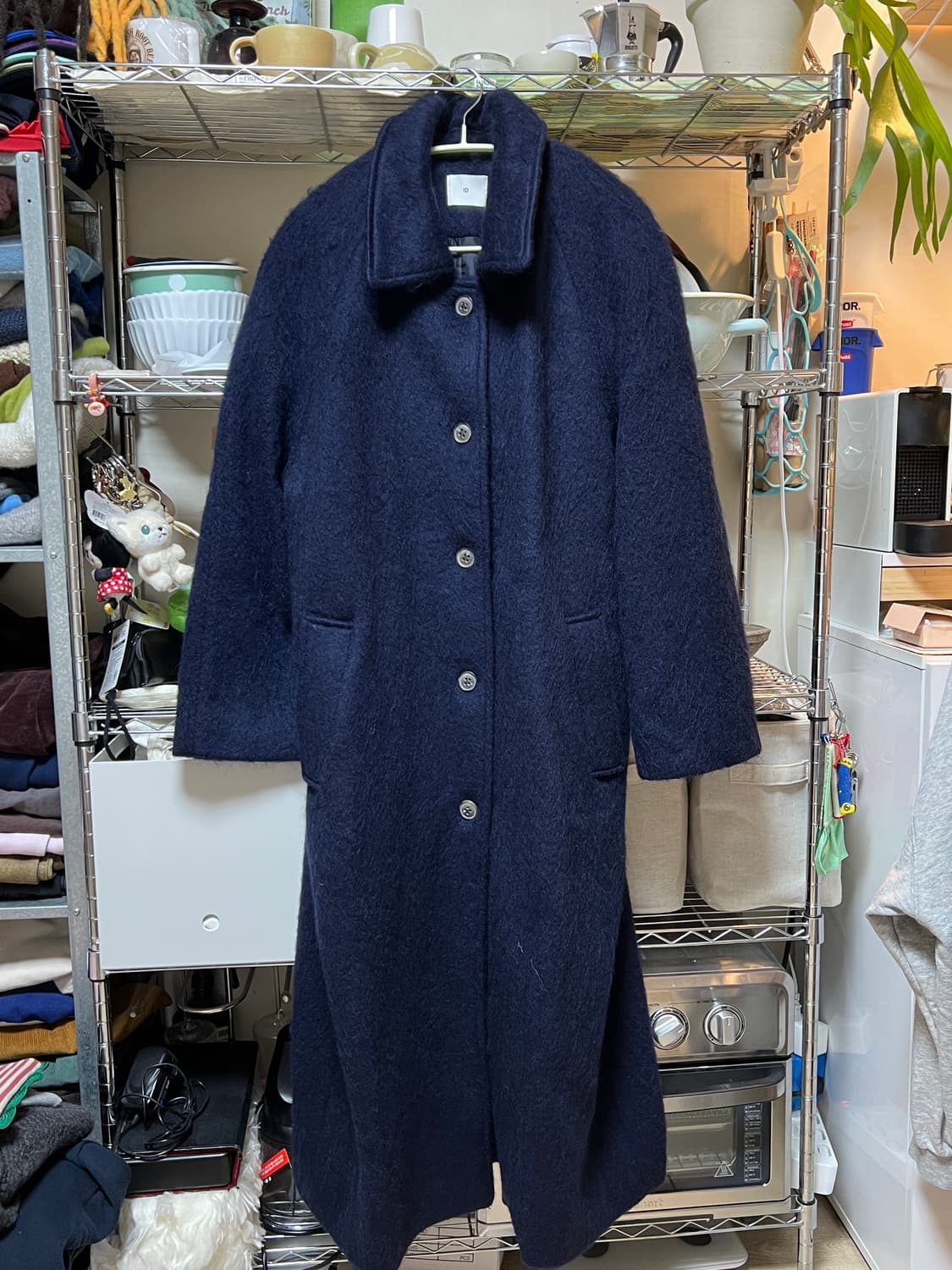 인더모먼트 헤리 모헤어 코트 (네이비) 상품이미지6